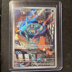 Pokemon TCG Squirtle 148/142 Stellar Crown Illustration Rare Full Art Holo NM!! - Image 1