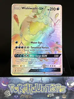 Pokemon Card Wishiwashi Gx 151/145 Guardians Rising Full Art Secret Rare NM - Image 1