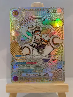 Monkey D Luffy Gear 5 Golden Rare High Quality Custom Card One Piece OP05-119 - Image 1