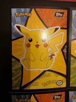 1999 Pokemon The 1st Movie Mewtwo Sticker Puzzle Chase Card Set (9) Black Logo - Image 3