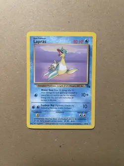 Lapras 25/62 Non Holo Rare Fossil Set 1999 WOTC Vintage Pokemon Card Near Mint - Image 1