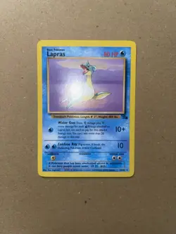 Lapras 25/62 Non Holo Rare Fossil Set 1999 WOTC Vintage Pokemon Card Near Mint - Image 2