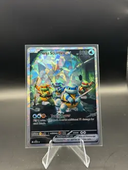 Ninja Squirtles ex Edge to Edge Fractal Glass ART CARD - Image 1