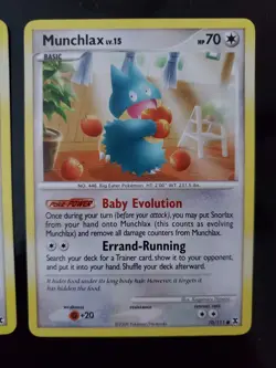 x2 Munchlax 70/111 Pokemon TCG Card Platinum Rising Rivals Near Mint NM - Image 3