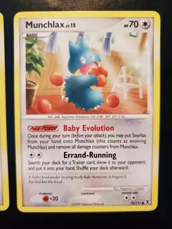 x2 Munchlax 70/111 Pokemon TCG Card Platinum Rising Rivals Near Mint NM - Image 5