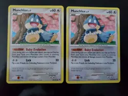 x2 Munchlax 68/100 Pokemon TCG Card Diamond Pearl Majestic Dawn Near Mint NM - Image 1