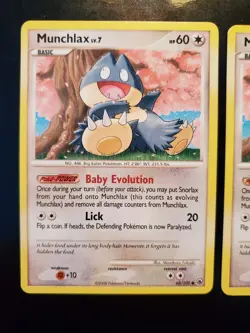 x2 Munchlax 68/100 Pokemon TCG Card Diamond Pearl Majestic Dawn Near Mint NM - Image 4