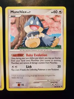 x2 Munchlax 68/100 Pokemon TCG Card Diamond Pearl Majestic Dawn Near Mint NM - Image 5