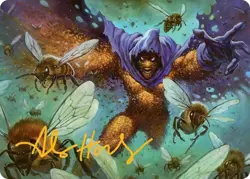Signature Swarm, Being of Bees Art Card, Magic the Gathering Spider-Man, 11 - Image 1