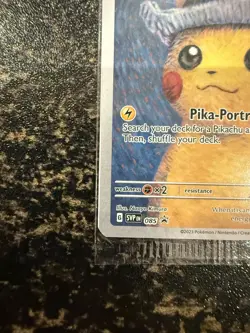 Pokemon x Van Gogh: Pikachu with Grey Felt Hat - 085 Promo Card - SEALED - Image 2