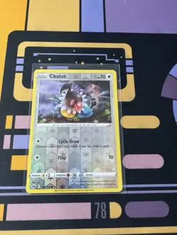 Chatot 112/159 Crown Zenith Reverse Holo - Pokemon Card - Image 1