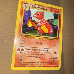 Charmeleon 24/102 Base Set Pokemon card 1999 vintage - near mint - Image 2