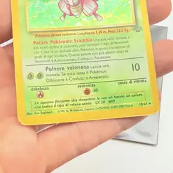 CARTA POKEMON CARD - VENOMOTH HOLO 13/64 - ITA - JUNGLE UNLIMITED - PLAYED -POOR - Image 4