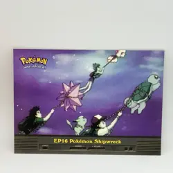 EP 16 Pokemon Shipwreck - TV Animation Topps - Pokemon Card - EXC - Image 1