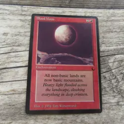 Magic The Gathering MTG Blood Moon The Dark 1994 LP Excellent Ungraded - Image 1
