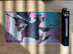 MTG - Final Fantasy Traveling Black Chocobo HoloFoil - New Ultra Pro Playmat - Image 1