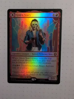 Gwen Stacy (Foil) - Marvel × Magic- Secret Lair: Spider-Verse (SPM) 078/ - NM - Image 1