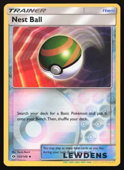 Nest Ball - 123/149 - Reverse Holo Trainer - Sun & Moon Base - Pokemon Card - Image 1
