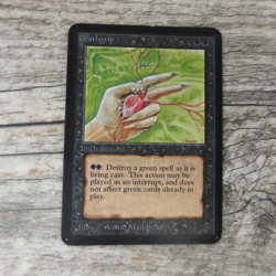 Magic The Gathering MTG Deathgrip Alpha Limited Edition MP Good Ungraded - Image 1