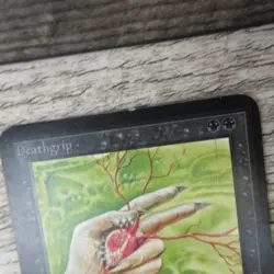 Magic The Gathering MTG Deathgrip Alpha Limited Edition MP Good Ungraded - Image 4