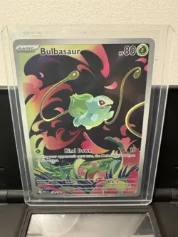Pokemon TCG Bulbasaur 133/132 - Illustration Rare - Near Mint - PSA 10 Worthy - Image 1