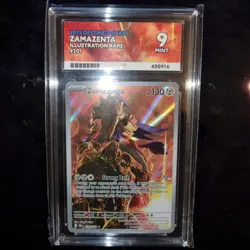 Pokemon TCG Zamazenta 201/182 Illustration Rare Destined Rivals ACE 9 MINT - Image 1