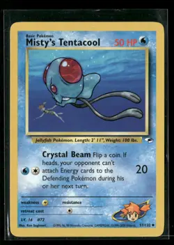 Misty's Tentacool Gym Heroes #57/132 Pokemon - Image 1