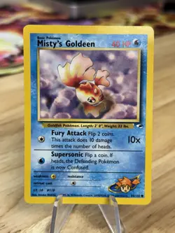 2000 Pokemon TCG 1st Edition Gym Heroes Misty's Goldeen 85/132 Common WOTC NM - Image 1