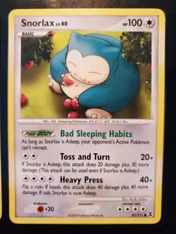 Munchlax 69/111 Snorlax 81/111 Pokemon TCG Platinum Rising Rivals Very LP-NM - Image 3