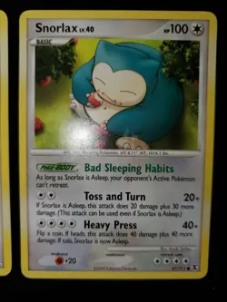Munchlax 69/111 Snorlax 81/111 Pokemon TCG Platinum Rising Rivals Very LP-NM - Image 5