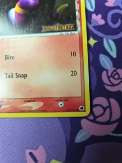 Pokemon TCG EX Dragon Frontiers Ekans (Delta Species) 47/101 Reverse Holo NM - Image 4
