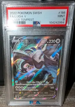 Lugia V Alt Art - Pokemon TCG Silver Tempest - PSA 9 186/195 - Image 1