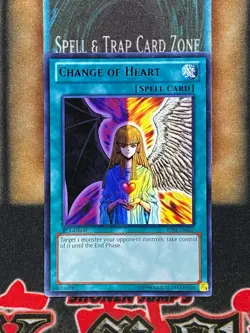 Yugioh Change Of Heart BP01-EN037 Rare 1st Ed LP - Image 1