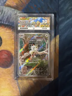 PSA 10 Meowth AR 192/SV-P Pokemon Card Starter Deck Generations Promo Japanese - Image 1