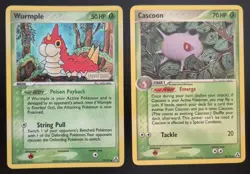 Pokemon Cards Wurmple Cascoon Set Ex Legend Maker /92 Reverse Holo Rare - Image 1