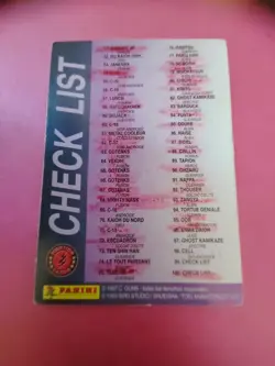 Check-list 100 Carte Dragon Ball Z (Jcc) Fighting Cards Francais - Image 2