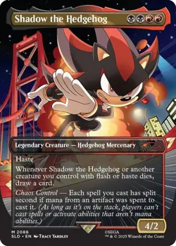 MTG Shadow the Hedgehog Borderless Sonic Secret Lair - Image 1