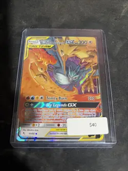 Pokemon TCG Moltres Zapdos Articuno GX 44/68 Tag Team Holo Card Mint Condition - Image 1