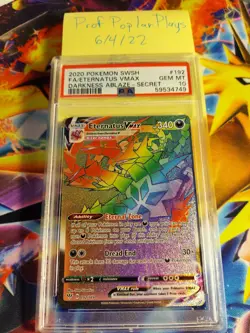 Eternatus VMAX 192/189 PSA 10 Darkness Ablaze Full Art Pokemon Card - Image 1