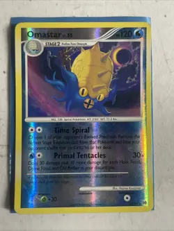Pokemon Card - Omastar Arceus 23/99 Reverse Holo Rare - Image 1