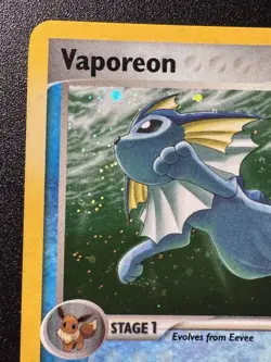 Vaporeon 6/17 POP Series 3 Promo Pokemon Card Holo Foil Rare Near Mint - Image 3