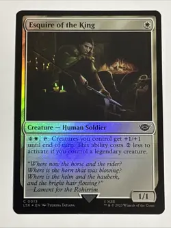 MTG Lord of the Rings Esquire of the King Foil 0013 NM - Image 1