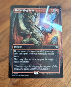 Deflecting Swat - BORDERLESS FOIL - NM - MTG - Image 1