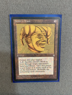 Magic: The Gathering MTG Jester's Mask Artifact Ice Age 1995 - Lightly Played/LP - Image 1
