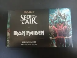 Secret Lair x Iron Maiden: Eddie Unchained Rainbow Foil Edition In Hand - Image 1