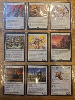 MtG 18x W Soldier Equipment Commander Page Pack Aether Vial - Image 2