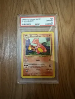 1999 Pokemon Base Set Unlimited Charmeleon #24 PSA 10 Gem Mint - Image 1