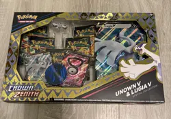 Pokemon TCG Crown Zenith Lugia v and Unown v Special Collection Sealed New - Image 1