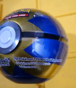 Pokemon TCG PokeBall Tin Pack Quick Ball #A22 - 3 booster packs & 1 Pokemon coin - Image 2