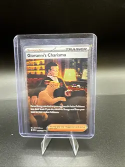 Giovanni’s Charisma 204/165 Pokemon Scarlet & Violet 151 SIR NM - Image 1